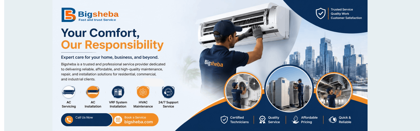 Bigsheba – Trusted Home & Business Maintenance, Repair and Installation Service Provider

