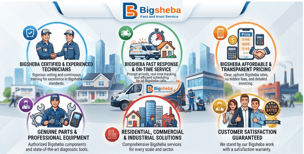 Bigsheba Logo – Trusted Home & Business Maintenance, Repair and Installation Service Provider